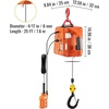 image:imageVEVOR 3in1 Electric Hoist Winch 1100lbs 1500W Portable Power Winch Crane 110V120V 229 ft Lifting Height 13 ftmin with Manual Wired and Wireless Remote Control Overload ProtectionOrange