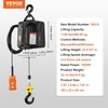 image:imageVEVOR 3in1 Electric Hoist Winch 1100lbs 1500W Portable Power Winch Crane 110V120V 229 ft Lifting Height 13 ftmin with Manual Wired and Wireless Remote Control Overload ProtectionBlack