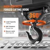 image:imageVEVOR 3in1 Electric Hoist Winch 1100lbs 1500W Portable Power Winch Crane 110V120V 229 ft Lifting Height 13 ftmin with Manual Wired and Wireless Remote Control Overload ProtectionOrange