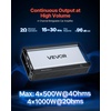 image:imageVEVOR 4 Channel Car Audio Amplifier 2 Ohm Stable Bridgeable Class D Full Range Amp Max Power 4 x 420W  4 Ohm  4 x 600W  2 Ohm for Car SUV Truck OffRoad4000W