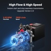 image:imageVEVOR 4 Quart Hydraulic Power Unit Double Acting Dump Trailer Pump 3200 PSI Max Relief Pressure amp 091 GPM Flow Rate DC 12V Hydraulic Pump with Metal Reservoir for Dump Trailer Car Lifting Black4 Quart
