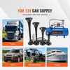 image:imageVEVOR 4 Trumpet Air Horn Kit 150dB Train Horns for Pickup Trucks 12V 120 psi Air Compressor 16 Gal6 L Tank with Gauge for Any 12V Vehicle Car Truck Train Van BoatUpgrade