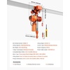 image:imageVEVOR 4400lbs Electric Chain Hoist with Power Trolley 2Speed Operation 20ft Lifting Height 3Phase 208240V440480V Overhead Crane w 328ft Wireless amp 16ft Wired Remote Control G100 2Chain Hoist2Speed 4400lbs 20ft