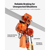image:imageVEVOR 4400lbs Electric Chain Hoist with Power Trolley 2Speed Operation 20ft Lifting Height 3Phase 208240V440480V Overhead Crane w 328ft Wireless amp 16ft Wired Remote Control G100 2Chain Hoist2Speed 4400lbs 20ft