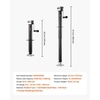 image:imageVEVOR 5000 lbs AFrame Trailer Jack 15 Vertical Travel Adjustable Drop Leg for Horse Utility Yacht Trailers5000 lbs 15 inch Stroke