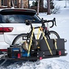 image:imageVEVOR 53 x 19 x 5 in Hitch Cargo Carrier 500lb Capacity Trailer Mount Basket Steel Luggage Carrier Rack Fits 2 Receiver for SUV Truck Pickup with Net Stabilizer Straps Black60 x 20 x 6