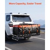 image:imageVEVOR 53 x 19 x 5 in Hitch Cargo Carrier 500lb Capacity Trailer Mount Basket Steel Luggage Carrier Rack Fits 2 Receiver for SUV Truck Pickup with Net Stabilizer Straps Black60 x 36 x 6