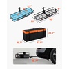 image:imageVEVOR 53 x 19 x 5 in Hitch Cargo Carrier 500lb Capacity Trailer Mount Basket Steel Luggage Carrier Rack Fits 2 Receiver for SUV Truck Pickup with Net Stabilizer Straps Black60 x 20 x 6