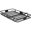 image:imageVEVOR 53 x 19 x 5 in Hitch Cargo Carrier 500lb Capacity Trailer Mount Basket Steel Luggage Carrier Rack Fits 2 Receiver for SUV Truck Pickup with Net Stabilizer Straps Black60 x 36 x 6