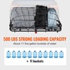 image:imageVEVOR 53 x 19 x 5 in Hitch Cargo Carrier 500lb Capacity Trailer Mount Basket Steel Luggage Carrier Rack Fits 2 Receiver for SUV Truck Pickup with Net Stabilizer Straps Black53 x 19 x 5