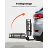 image:imageVEVOR 53 x 19 x 5 in Hitch Cargo Carrier 500lb Capacity Trailer Mount Basket Steel Luggage Carrier Rack Fits 2 Receiver for SUV Truck Pickup with Net Stabilizer Straps Black60 x 24 x 6