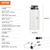 image:imageVEVOR 65L Manual Fluid Extractor Pump Oil Changer Vacuum Fluid Extractor Oil Extractor Change Pump for Automotive Oil Change amp Fluid Change Tool with Dipstick and Suction Hose 65L15L PneumaticManual
