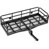 image:imageVEVOR 70 x 30 x 6 Hitch Cargo Carrier 500 lbs Capacity with Nighttime Reflective Reminder Folding Hitch Mount Cargo Carrier Basket with Hitch Lock for 2 Receiver Fit for SUVs60 x 24 x 14