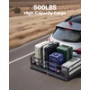 image:imageVEVOR 70 x 30 x 6 Hitch Cargo Carrier 500 lbs Capacity with Nighttime Reflective Reminder Folding Hitch Mount Cargo Carrier Basket with Hitch Lock for 2 Receiver Fit for SUVs60 x 24 x 14