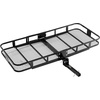 image:imageVEVOR 70 x 30 x 6 Hitch Cargo Carrier 500 lbs Capacity with Nighttime Reflective Reminder Folding Hitch Mount Cargo Carrier Basket with Hitch Lock for 2 Receiver Fit for SUVs70 x 30 x 6