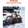 image:imageVEVOR 70 x 30 x 6 Hitch Cargo Carrier 500 lbs Capacity with Nighttime Reflective Reminder Folding Hitch Mount Cargo Carrier Basket with Hitch Lock for 2 Receiver Fit for SUVs70 x 30 x 6
