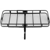 image:imageVEVOR 70 x 30 x 6 Hitch Cargo Carrier 500 lbs Capacity with Nighttime Reflective Reminder Folding Hitch Mount Cargo Carrier Basket with Hitch Lock for 2 Receiver Fit for SUVs70 x 30 x 6