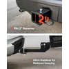 image:imageVEVOR 70 x 30 x 6 Hitch Cargo Carrier 500 lbs Capacity with Nighttime Reflective Reminder Folding Hitch Mount Cargo Carrier Basket with Hitch Lock for 2 Receiver Fit for SUVs60 x 24 x 14