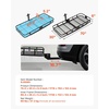 image:imageVEVOR 70 x 30 x 6 Hitch Cargo Carrier 500 lbs Capacity with Nighttime Reflective Reminder Folding Hitch Mount Cargo Carrier Basket with Hitch Lock for 2 Receiver Fit for SUVs70 x 30 x 6