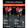 image:imageVEVOR 880lbs Electric Hoist with 14 FT Wired Remote Control Electric Hoist 110 Volt with 2040 FT Lifting Height for Garage Warehouse Factory880LBS