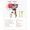 image:imageVEVOR 880lbs Electric Hoist with 14 FT Wired Remote Control Electric Hoist 110 Volt with 2040 FT Lifting Height for Garage Warehouse Factory880LBS