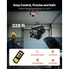 image:imageVEVOR 880lbs Electric Hoist with Wireless Remote Control 110v Electric Hoist with Remote Control 40ft20ft Lifting Height Motor for Garage Warehouse Factory880LBS