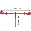 image:imageVEVOR 9215LBS 38  12 Ratchet Binders 9215 LBS Secure Working Load G70 Hooks and Adjustable Length for Grade 7080 Chains Tie Down Hauling Towing 2Pack Red4P