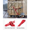 image:imageVEVOR 9215LBS 38  12 Ratchet Binders 9215 LBS Secure Working Load G70 Hooks and Adjustable Length for Grade 7080 Chains Tie Down Hauling Towing 2Pack Red2P