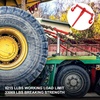 image:imageVEVOR 9215LBS 38  12 Ratchet Binders 9215 LBS Secure Working Load G70 Hooks and Adjustable Length for Grade 7080 Chains Tie Down Hauling Towing 2Pack Red4P