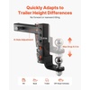 image:imageVEVOR Adjustable Trailer Hitch Fit 25 Inch Receiver Trailer Hitch Mount with 2 Inch amp 2516 Inch Balls 21000 lbs GTW 9 Inch Drop Towing Ball Mounts for RVs OffRoad Vehicles and Trucks Black146 x 94 x 24 in