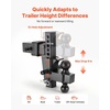 image:imageVEVOR Adjustable Trailer Hitch Fit 25 Inch Receiver Trailer Hitch Mount with 2 Inch amp 2516 Inch Balls 21000 lbs GTW 9 Inch Drop Towing Ball Mounts for RVs OffRoad Vehicles and Trucks BlackFit 25 Receiver  9 Drop Hitch
