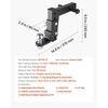image:imageVEVOR Adjustable Trailer Hitch Fit 25 Inch Receiver Trailer Hitch Mount with 2 Inch amp 2516 Inch Balls 21000 lbs GTW 9 Inch Drop Towing Ball Mounts for RVs OffRoad Vehicles and Trucks Black146 x 94 x 24 in