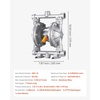 image:imageVEVOR Air Operated Double Diaphragm Pump 35 GPM 1 inch Inlet amp Outlet Pneumatic Waste Oil Transfer Pump Max 114 PSI Aluminum Alloy Body AirOperated for Diesel Grease Kerosene Gasoline amp Oil38 inch 66GPM Aluminum Alloy