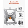 image:imageVEVOR Air Operated Double Diaphragm Pump 35 GPM 1 inch Inlet amp Outlet Pneumatic Waste Oil Transfer Pump Max 114 PSI Aluminum Alloy Body AirOperated for Diesel Grease Kerosene Gasoline amp Oil38 inch 66GPM Aluminum Alloy