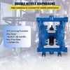 image:imageVEVOR Air Operated Double Diaphragm Pump 44GPM Max 115PSI Air Waste Oil Pneumatic Transfer Pump with 2 Extra Diaphragms 112 inch Inlet amp Outlet Aluminum Alloy Diaphragm Pump for Diesel Grease Oil30 GPM