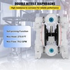 image:imageVEVOR Air Operated Double Diaphragm Pump 44GPM Max 115PSI Air Waste Oil Pneumatic Transfer Pump with 2 Extra Diaphragms 112 inch Inlet amp Outlet Aluminum Alloy Diaphragm Pump for Diesel Grease Oil30 GPM
