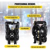 image:imageVEVOR Air Operated Double Diaphragm Pump 44GPM Max 115PSI Air Waste Oil Pneumatic Transfer Pump with 2 Extra Diaphragms 112 inch Inlet amp Outlet Aluminum Alloy Diaphragm Pump for Diesel Grease Oil24 GPM