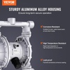 image:imageVEVOR Air Operated Double Diaphragm Pump 44GPM Max 115PSI Air Waste Oil Pneumatic Transfer Pump with 2 Extra Diaphragms 112 inch Inlet amp Outlet Aluminum Alloy Diaphragm Pump for Diesel Grease Oil44 GPM