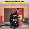 image:imageVEVOR Air Operated Double Diaphragm Pump 44GPM Max 115PSI Air Waste Oil Pneumatic Transfer Pump with 2 Extra Diaphragms 112 inch Inlet amp Outlet Aluminum Alloy Diaphragm Pump for Diesel Grease Oil24 GPM