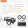 image:imageVEVOR Bike Cargo Trailer 70275 lbs Load Capacity Foldable Compact Storage amp Quick Release with Universal Hitch 20 Wheels Fits Most Bike Wheels Carbon Steel Frame HeavyDuty Bicycle Wagon Cart275lbs