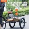image:imageVEVOR Bike Cargo Trailer 70275 lbs Load Capacity Foldable Compact Storage amp Quick Release with Universal Hitch 20 Wheels Fits Most Bike Wheels Carbon Steel Frame HeavyDuty Bicycle Wagon Cart275lbs