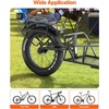 image:imageVEVOR Bike Cargo Trailer 70275 lbs Load Capacity Foldable Compact Storage amp Quick Release with Universal Hitch 20 Wheels Fits Most Bike Wheels Carbon Steel Frame HeavyDuty Bicycle Wagon Cart70lbs