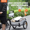 image:imageVEVOR Bike Cargo Trailer 88100160 lbs Load Capacity HeavyDuty Bicycle Wagon Cart Foldable Compact Storage with Universal Hitch100 Lbs