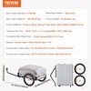 image:imageVEVOR Bike Cargo Trailer 88100160 lbs Load Capacity HeavyDuty Bicycle Wagon Cart Foldable Compact Storage with Universal Hitch100 Lbs