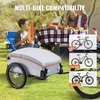 image:imageVEVOR Bike Cargo Trailer 88100160 lbs Load Capacity HeavyDuty Bicycle Wagon Cart Foldable Compact Storage with Universal Hitch100 Lbs