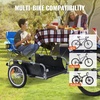 image:imageVEVOR Bike Cargo Trailer 88100160 lbs Load Capacity HeavyDuty Bicycle Wagon Cart Foldable Compact Storage with Universal Hitch100 Lbs Aluminum Frame