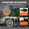 image:imageVEVOR Bike Cargo Trailer 88100160 lbs Load Capacity HeavyDuty Bicycle Wagon Cart Foldable Compact Storage with Universal Hitch100 Lbs Aluminum Frame