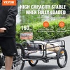 image:imageVEVOR Bike Cargo Trailer 88100160 lbs Load Capacity HeavyDuty Bicycle Wagon Cart Foldable Compact Storage with Universal Hitch160 Lbs