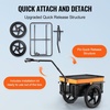 image:imageVEVOR Bike Cargo Trailer 88100160 lbs Load Capacity HeavyDuty Bicycle Wagon Cart Foldable Compact Storage with Universal Hitch88 Lbs