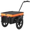 image:imageVEVOR Bike Cargo Trailer 88100160 lbs Load Capacity HeavyDuty Bicycle Wagon Cart Foldable Compact Storage with Universal Hitch88 Lbs